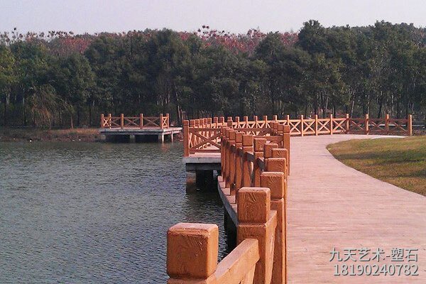 河道水泥景观栅栏